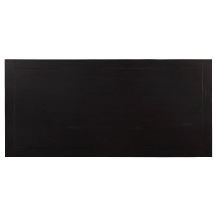 Parkins Double Pedestal Dining Table - Rustic Espresso