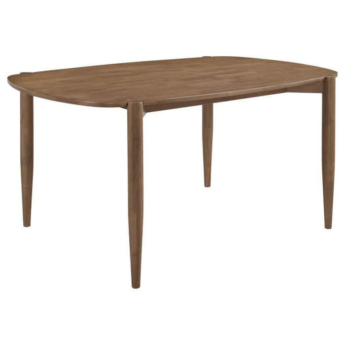 Dortch Mid Modern Dining Table - Walnut Finish