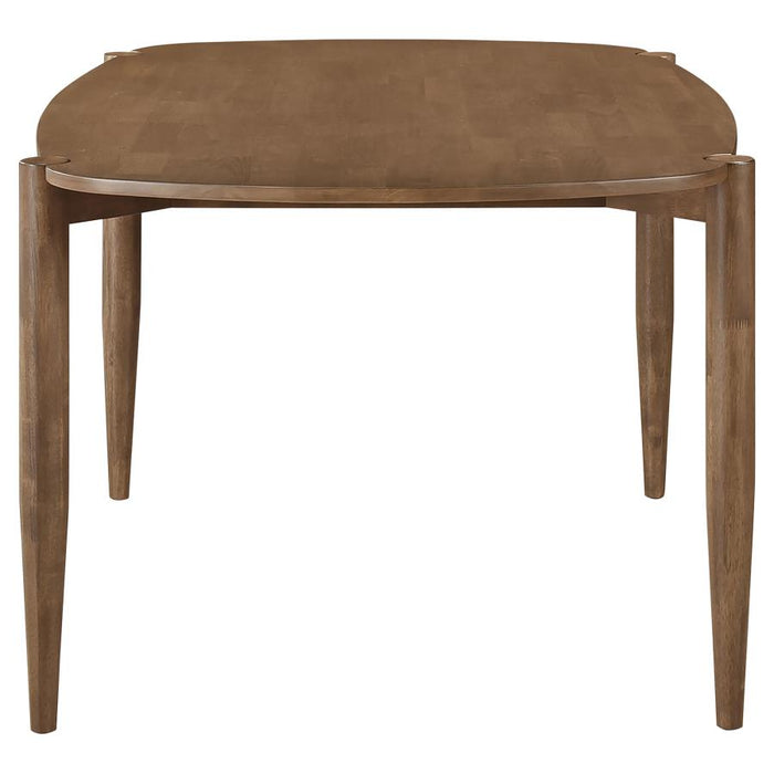 Dortch Mid Modern Dining Table - Walnut Finish