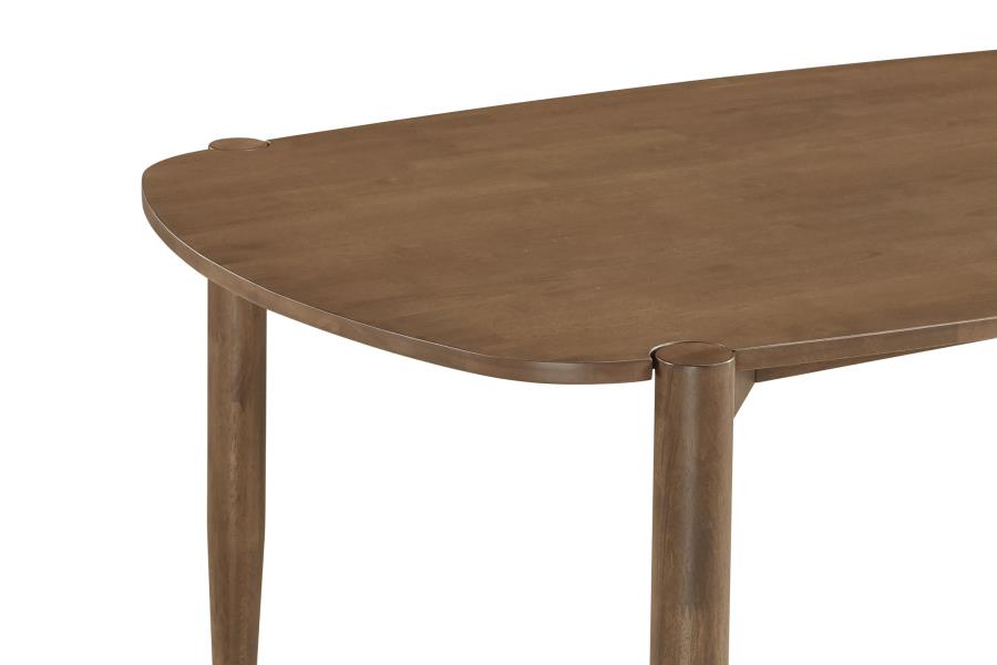 Dortch Mid Modern Dining Table - Walnut Finish