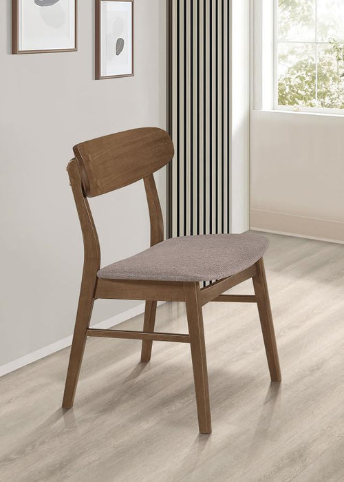 Dortch Mid Modern Dining Chair - Walnut Finish
