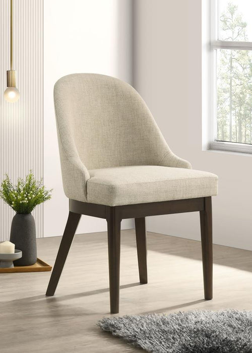 Reseda Dining Chair - Beige/Ash Brown
