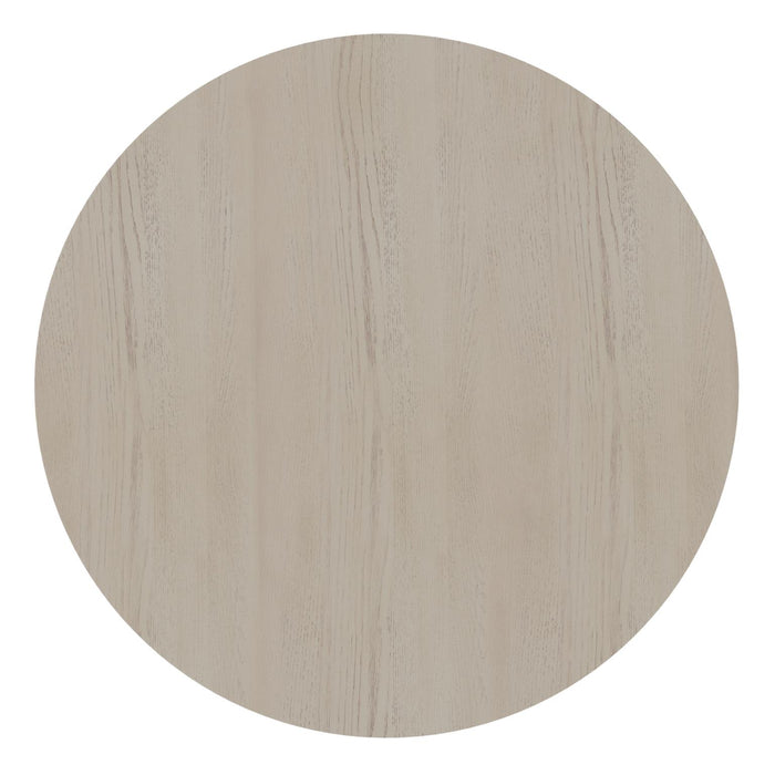 Reba 54" Round Pedestal Dining Table - Natural Whitewash