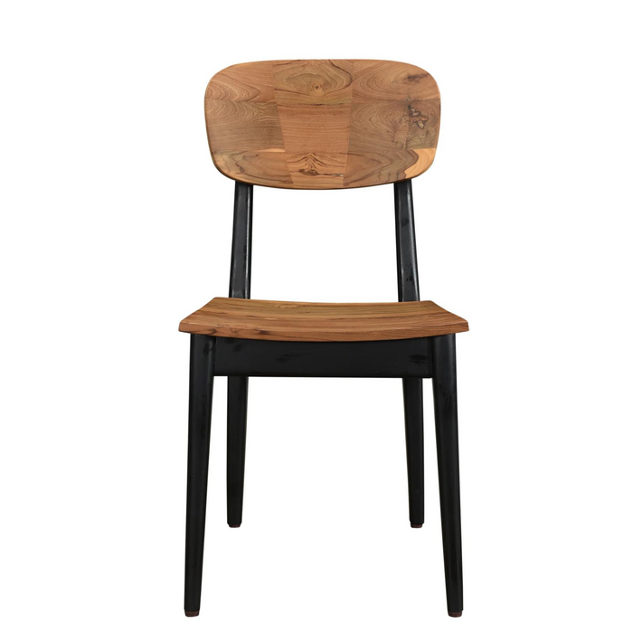 Teak Dining Chair - Black/Teak