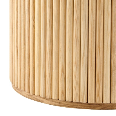 Ingrid Round End Table - Natural