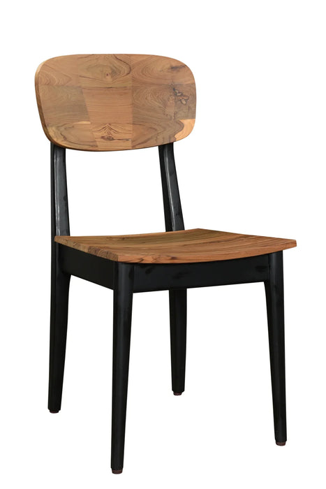 Teak Dining Chair - Black/Teak