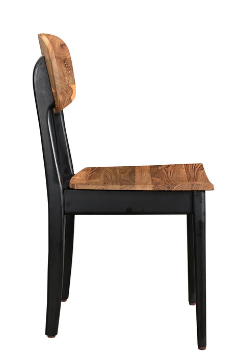 Teak Dining Chair - Black/Teak