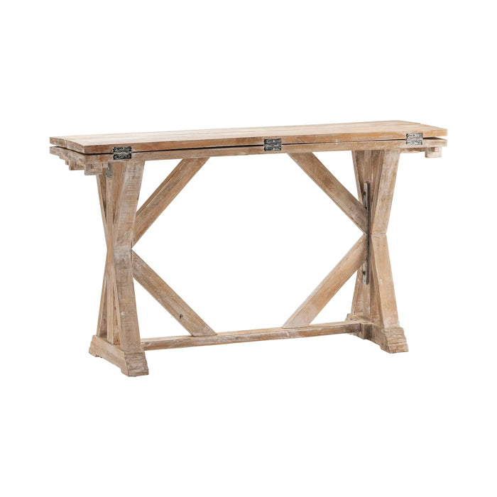 Daphne Drop Leaf Console Table - Natural