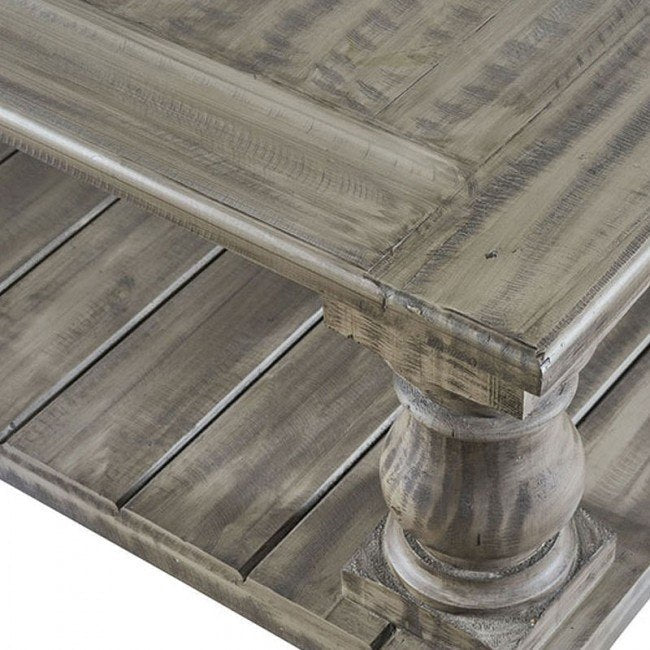 Ivan Four Pedestal Coffee Table - Smoke Grey