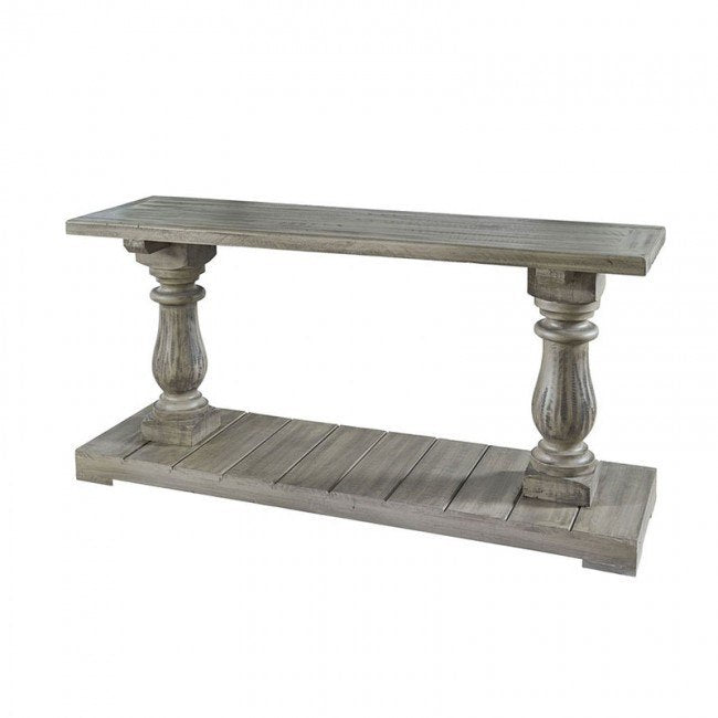 Ivan Four Pedestal Sofa Table - Smoke Grey