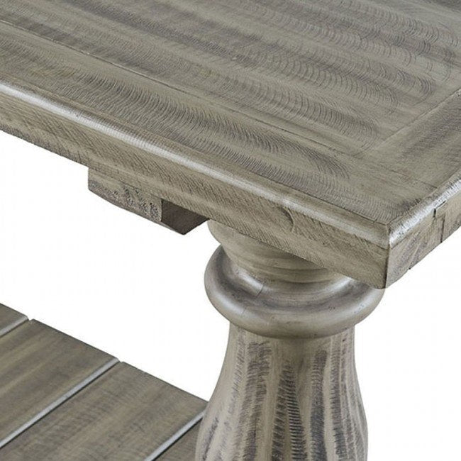 Ivan Four Pedestal Sofa Table - Smoke Grey
