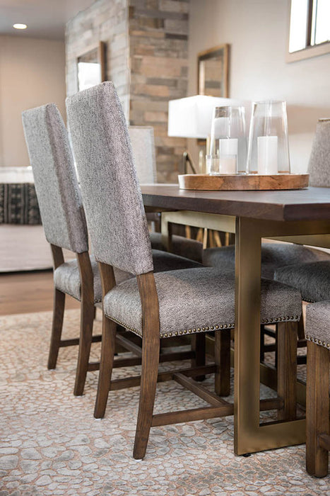 Weston Collection Upholstered Dining Chair - Diamond Pepper