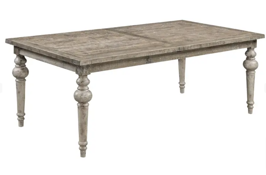 Interlude Rustic Farmhouse Extension Dining Table