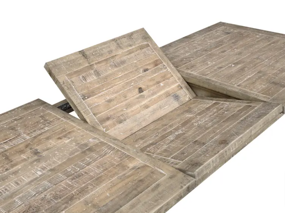 Interlude Rustic Farmhouse Extension Dining Table