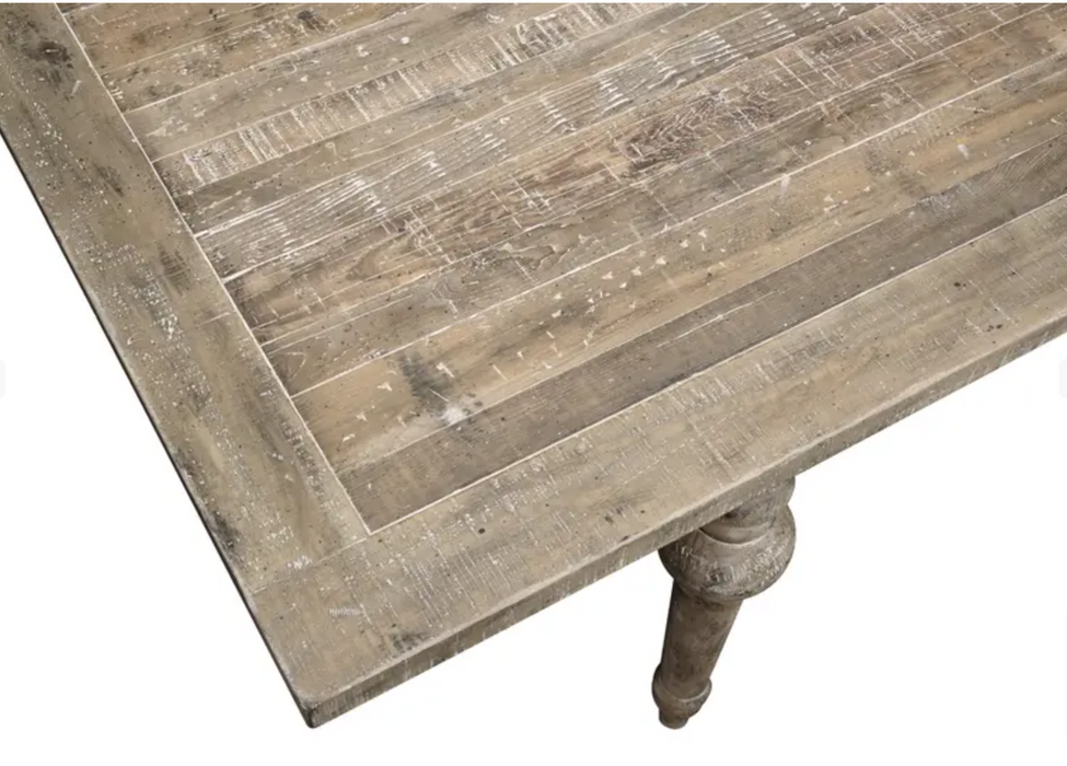 Interlude Rustic Farmhouse Extension Dining Table