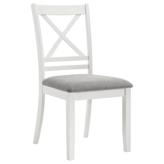 Hollis X Back Dining Chair - White/Natural