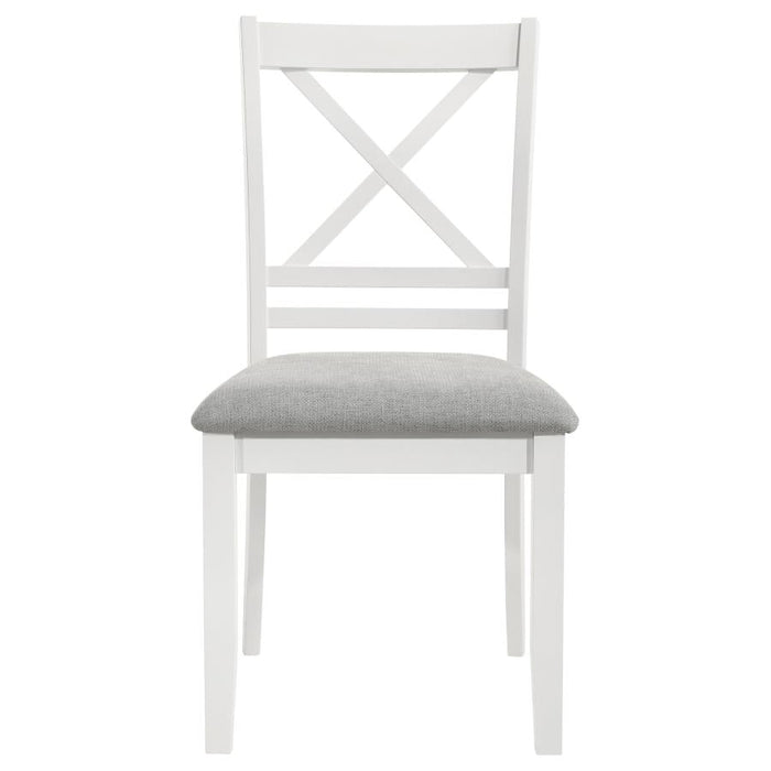 Hollis X Back Dining Chair - White/Natural