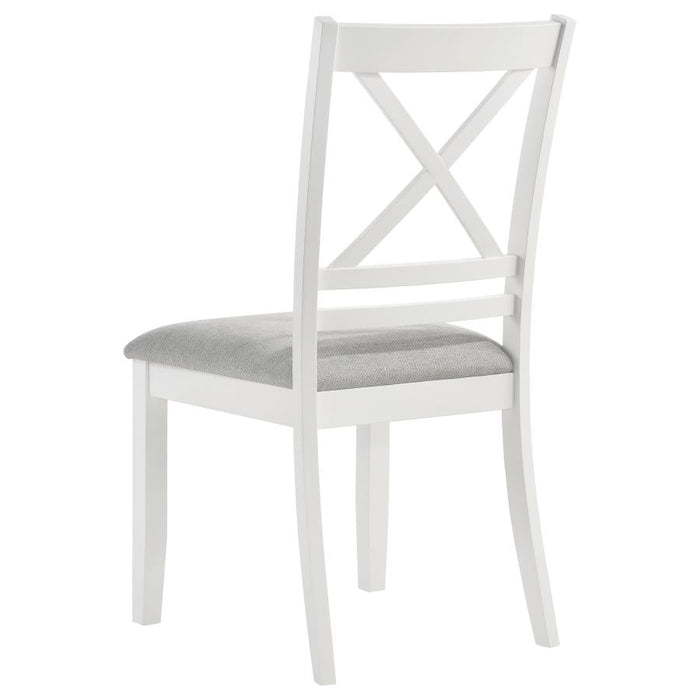 Hollis X Back Dining Chair - White/Natural