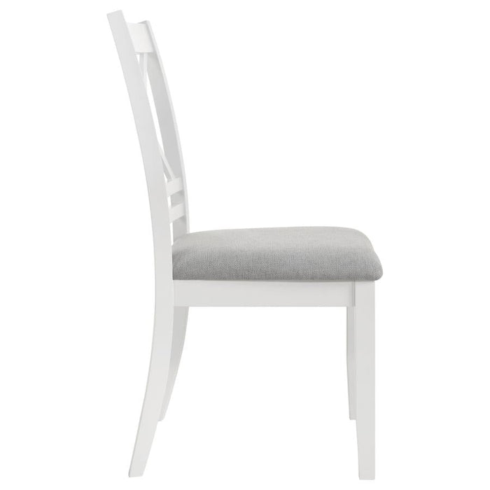 Hollis X Back Dining Chair - White/Natural