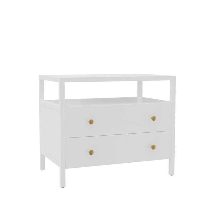Avery Collection Nightstand - Coconut Milk White