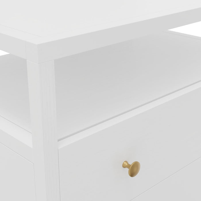 Avery Collection Nightstand - Coconut Milk White
