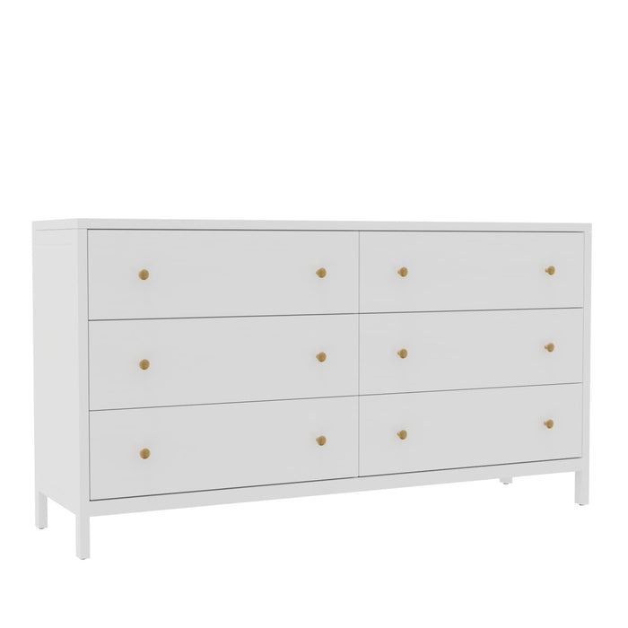 Avery Collection Dresser - Coconut Milk White