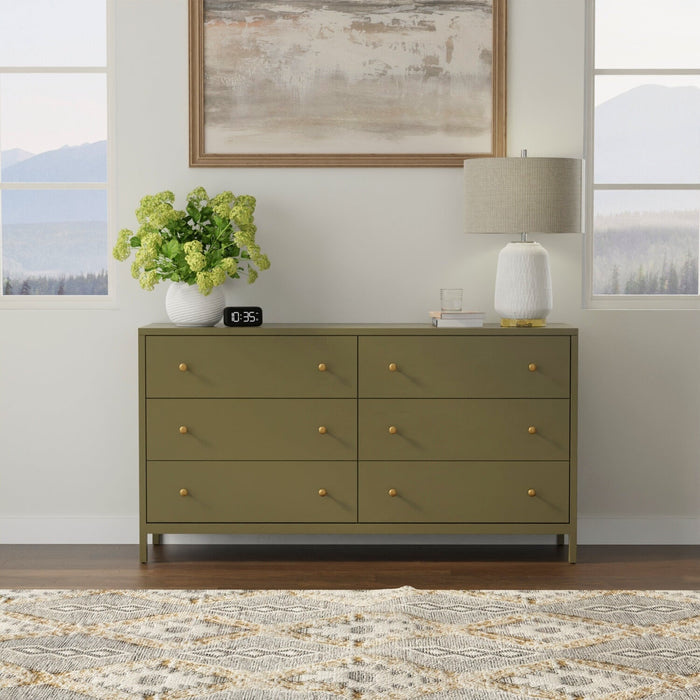 Avery Collection Dresser - Olive Green