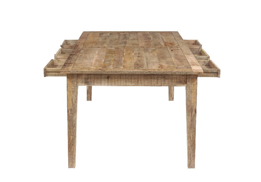 Berkshire Rustic 80” Dining Table -  Natural