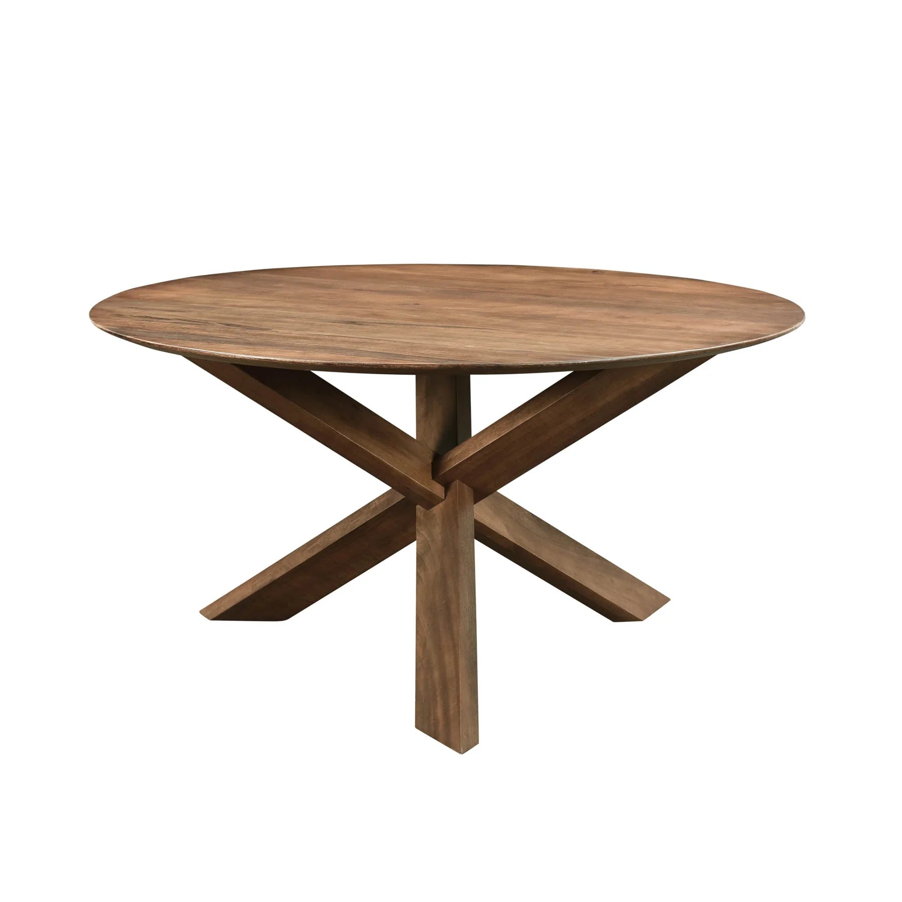Round Three Legged Solid Mango Dining Table
