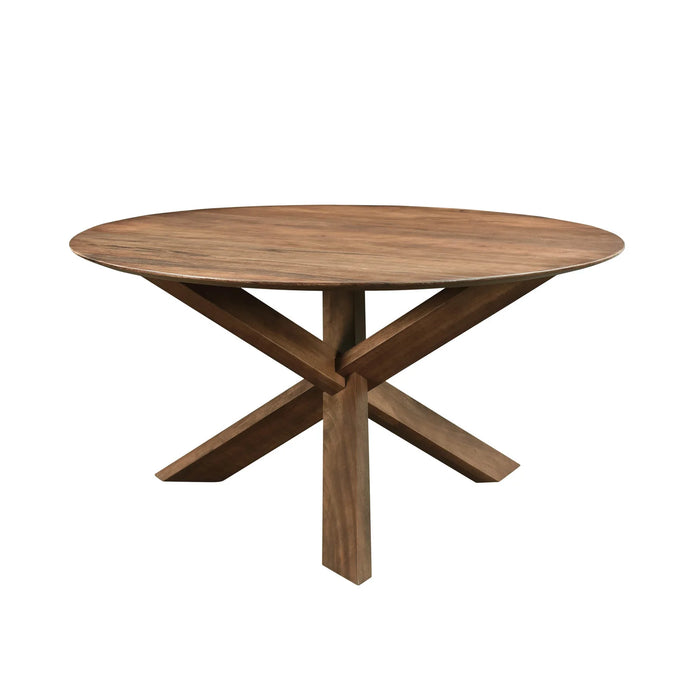 Round Three Legged Solid Mango Dining Table