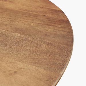 Round Three Legged Solid Mango Dining Table