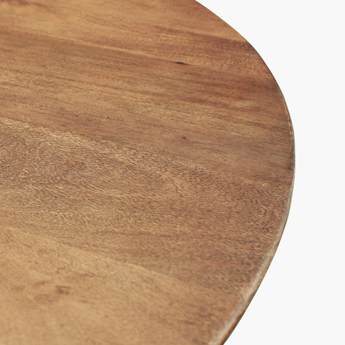 Round Three Legged Solid Mango Dining Table