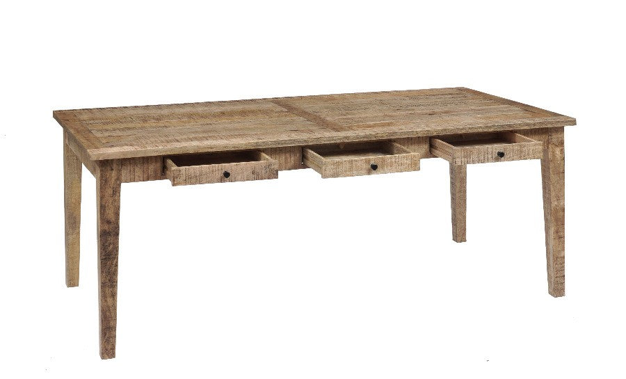 Berkshire Rustic 80” Dining Table -  Natural