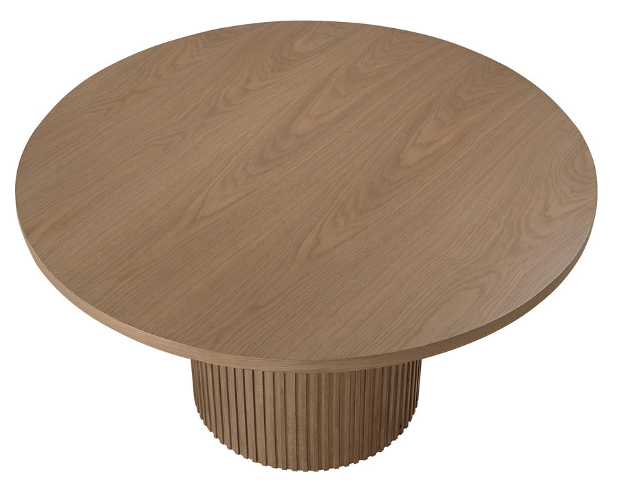Colvin 52" Round Dining Table - Toffee