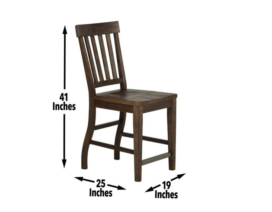 Farmhouse Counter Stool - Dark Oak