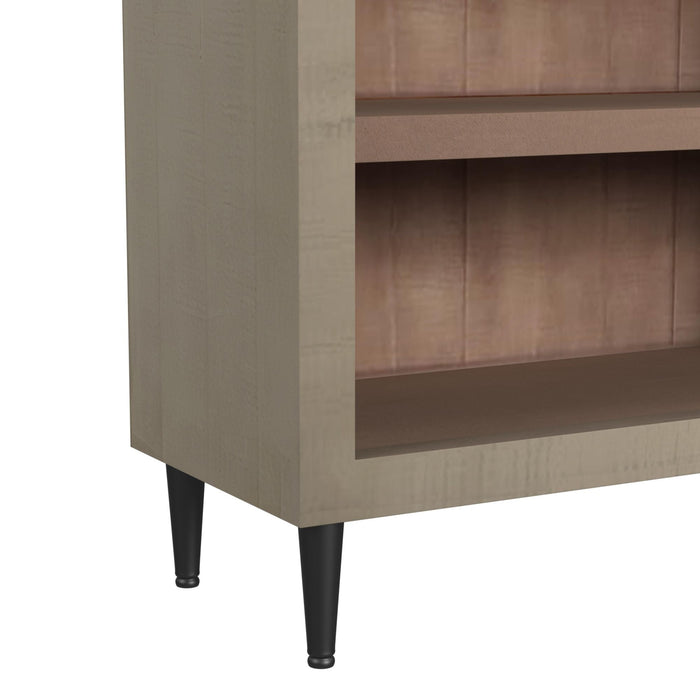 Calliope Arched Top Wood Bookcase - Natural