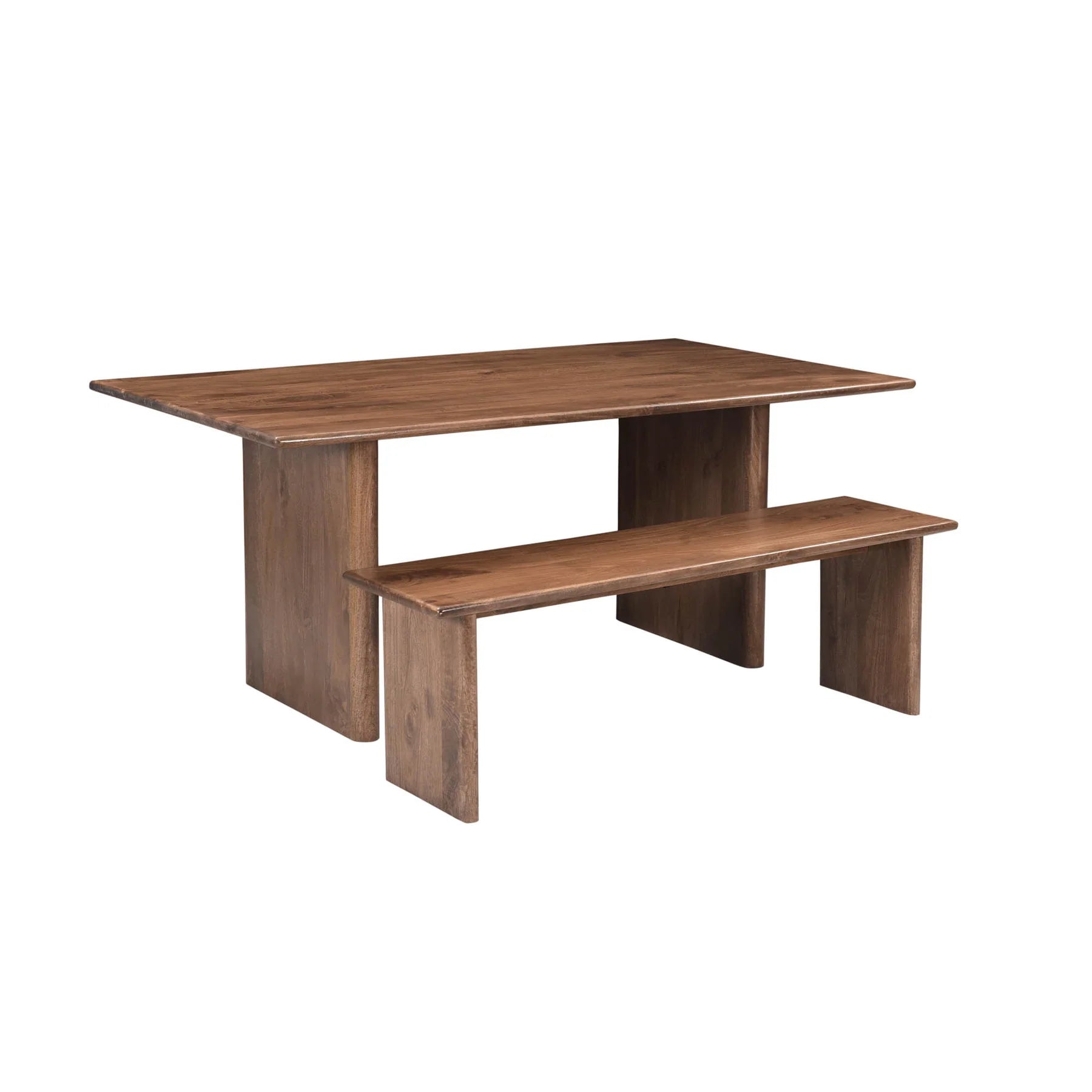 Dallas Dining Bench - Walnut Finish