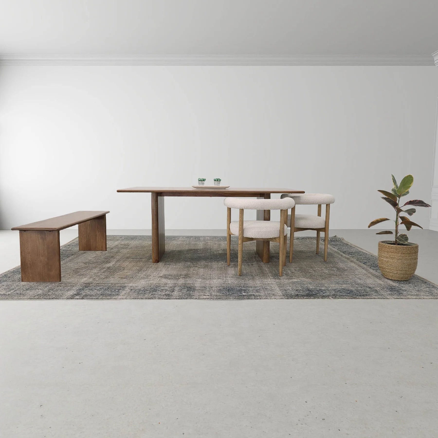 Dallas Dining Table - Walnut Finish
