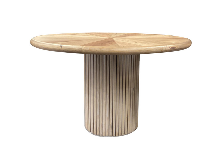 Giza 54" Round Pedestal Dining Table - Natural