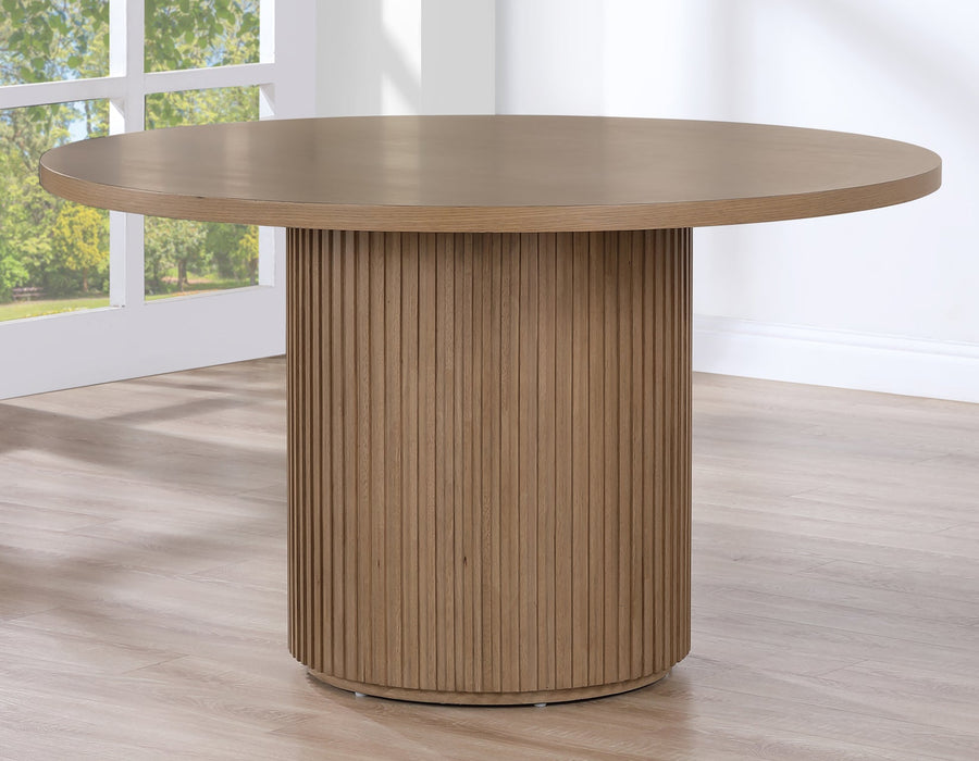 Colvin 52" Round Dining Table - Toffee