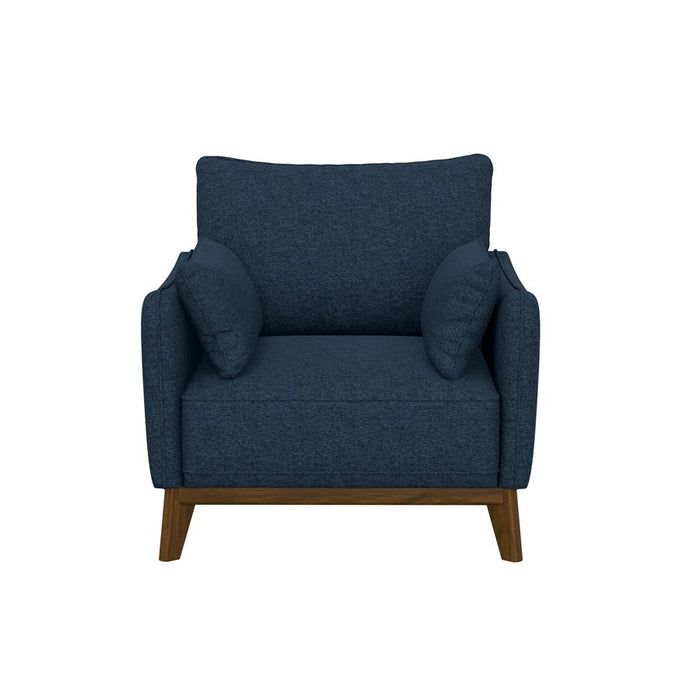 Aria 4 Pc Navy Blue Living Set - Sofa, Love, Chair, Cocktail Otto