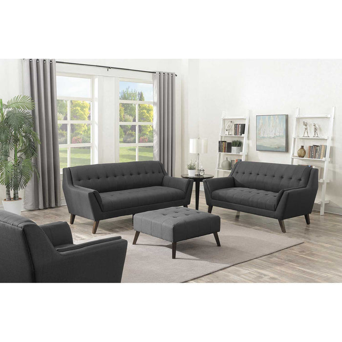 Binetti Collection Mid Century Modern Sofa - Charcoal