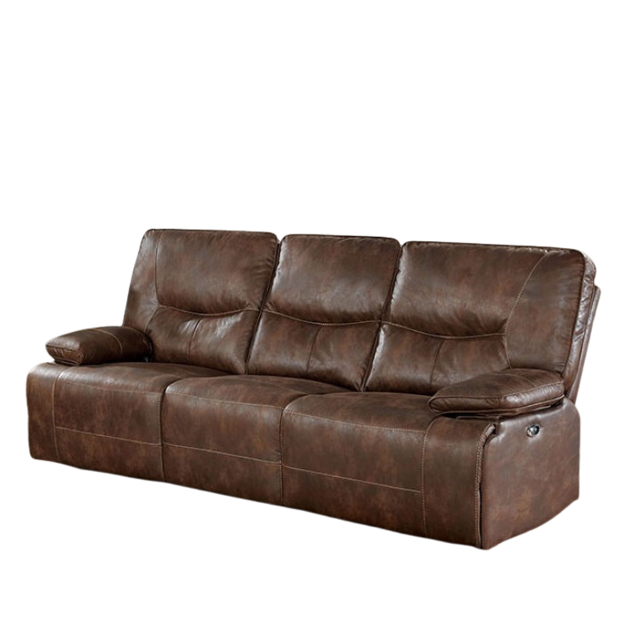 Chantoise Collection Power Reclining Sofa - Brown