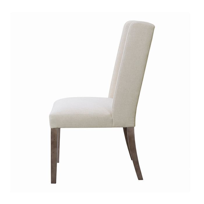 Bexley Beige Tufted Side Chair