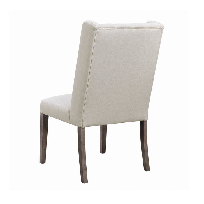 Bexley Beige Tufted Side Chair