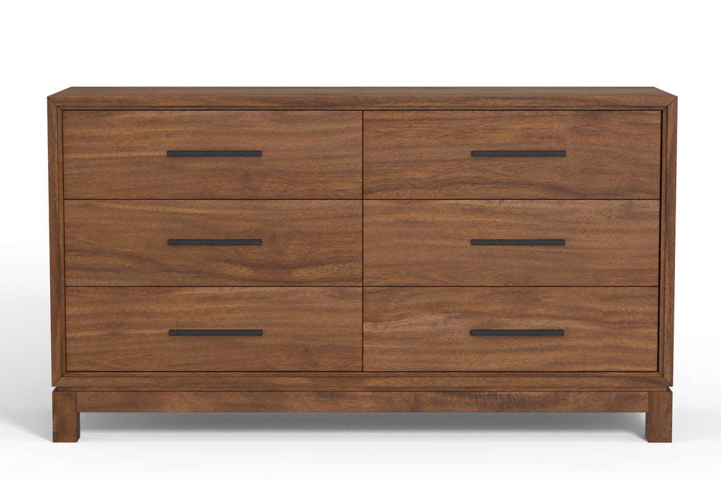 Nova Six Drawer Dresser - Honey Maple