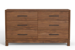 Nova Six Drawer Dresser - Honey Maple