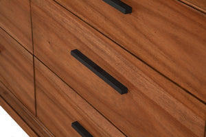 Nova Six Drawer Dresser - Honey Maple