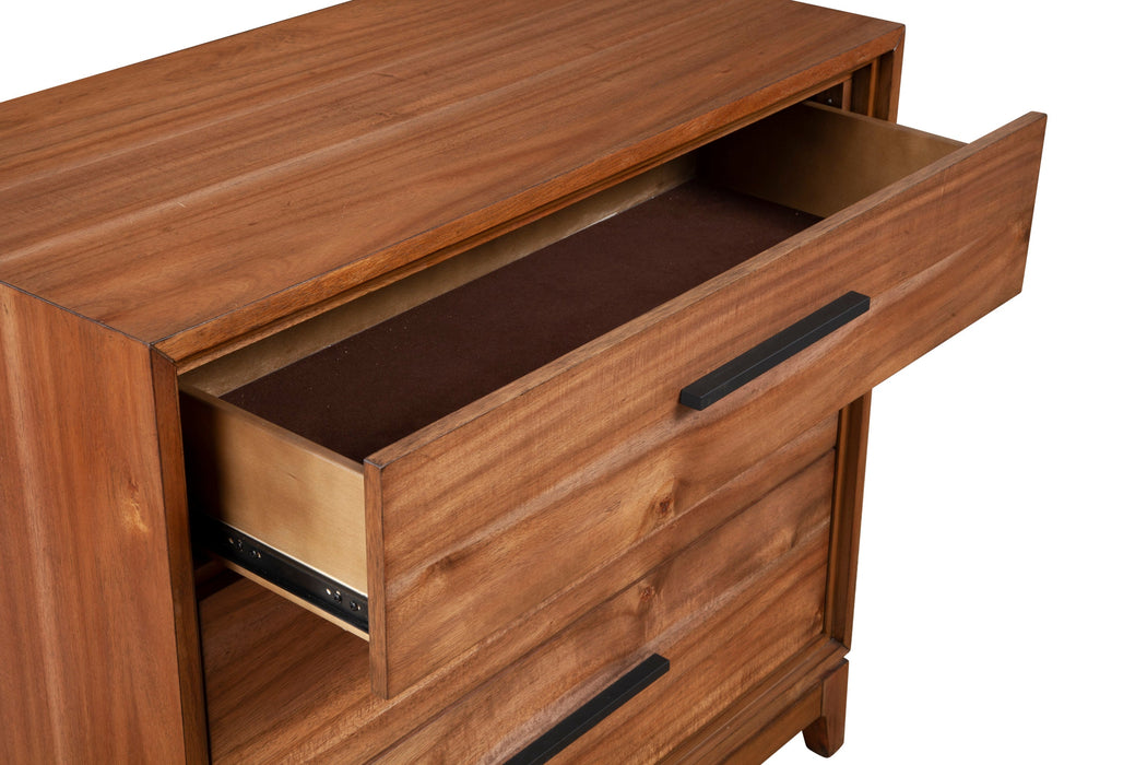 Nova Two Drawer Nightstand - Honey Maple