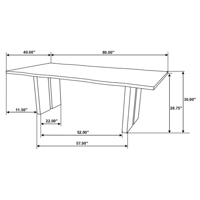 Bradshaw Live Edge Dining Table